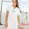 Dresses * | Cabana Life White Embroidered Terry Dress