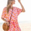 Dresses * | Cabana Life Surfside Beach Dolman Sleeve Romper