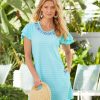 Dresses * | Cabana Life Naples Ruffle Short Sleeve Dress