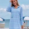 Dresses * | Cabana Life Naples Hooded Cover Up