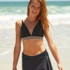 Swim * | Cabana Life Black Classic Swim Skirt