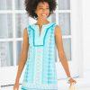 Dresses * | Cabana Life Coastal Cottage Sleeveless Fringe Tunic Dress