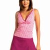 Swim * | Cabana Life Berry Classic Swim Skirt