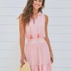 Dresses * | Cabana Life Tulum Sleeveless Ruffle Dress