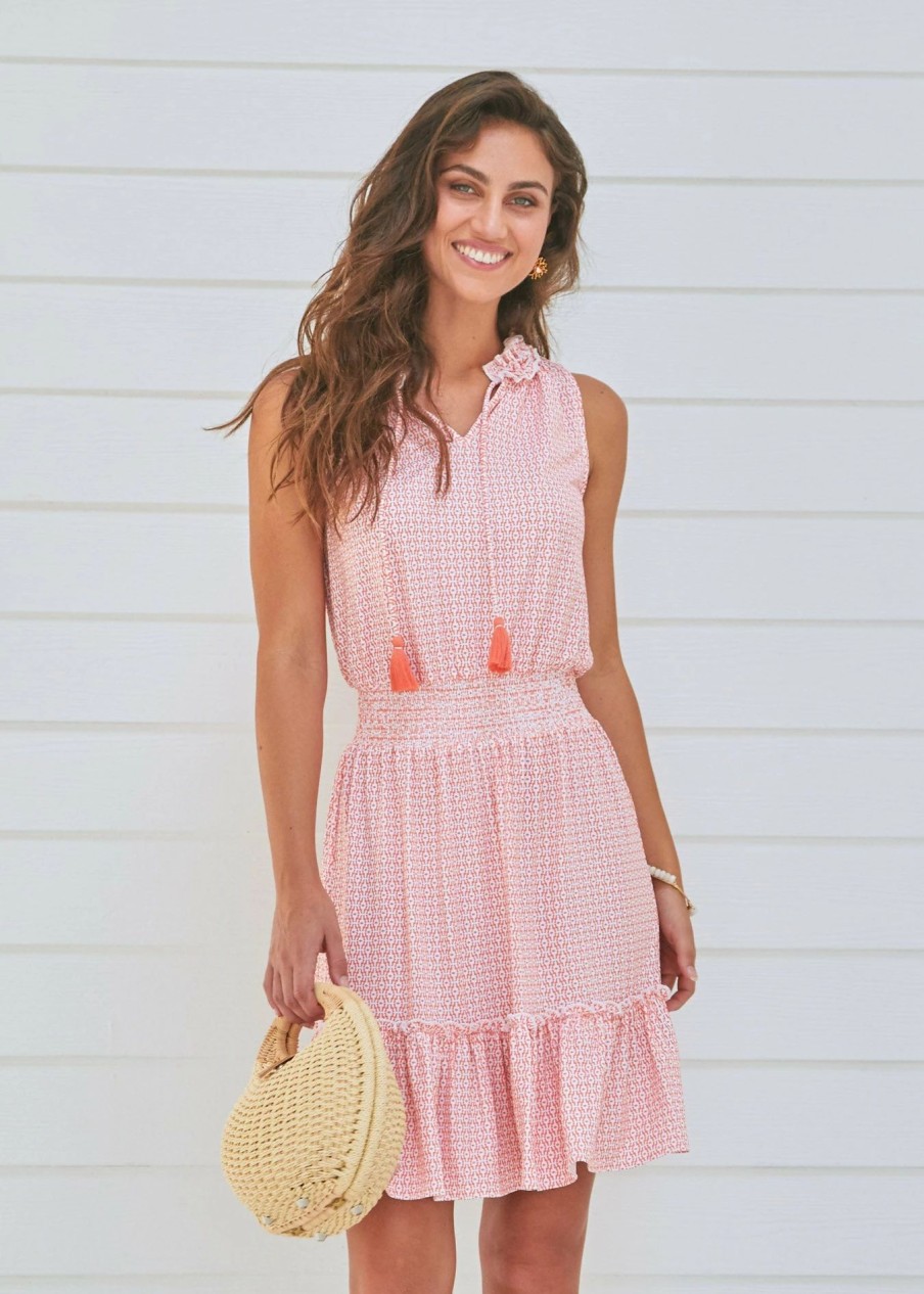 Dresses * | Cabana Life Tulum Sleeveless Ruffle Dress