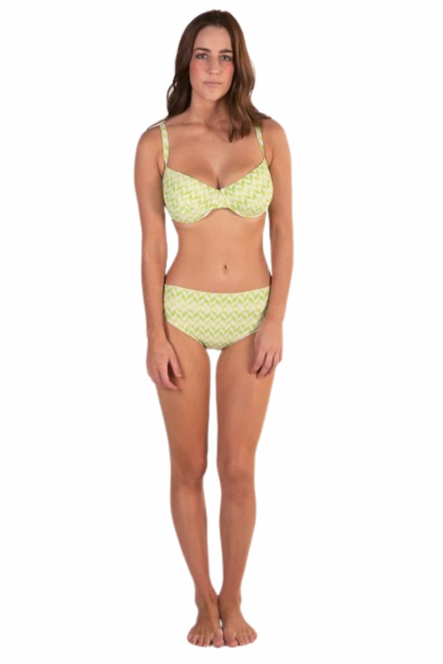 Bikini Tops * | Lilly & Lime Full Cup Chevron