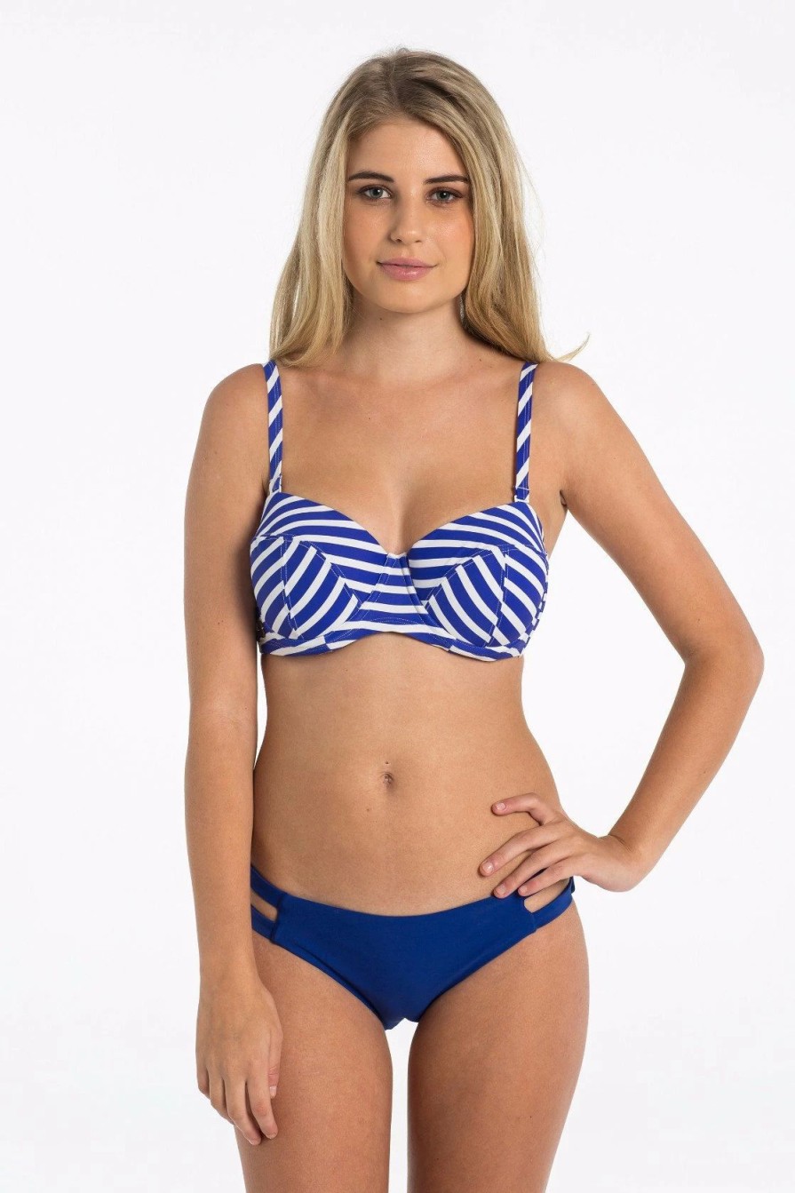 Bikini Tops * | Lilly & Lime Balconette Stripe