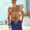 Family * | Final Sale Men'S Navy Swim Trunks