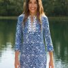 Dresses * | Cabana Life Aspen Embroidered Tunic Dress