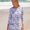 Dresses * | Cabana Life Sailboat Cabana Shift Dress