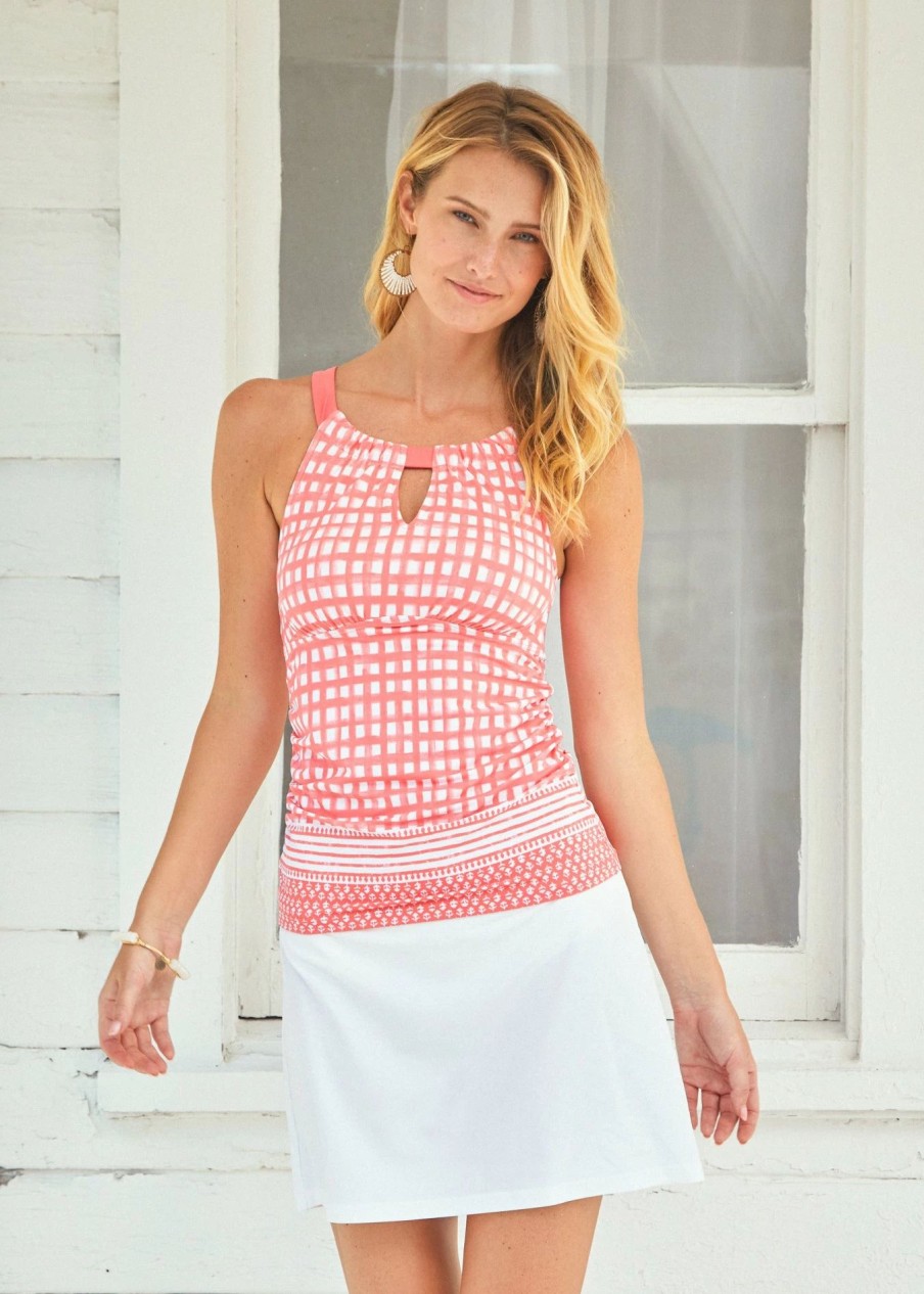 Swim * | Cabana Life Nantucket Halter Tankini Top