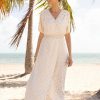 Dresses * | Final Sale Ivory Metallic Embroidered Maxi Dress