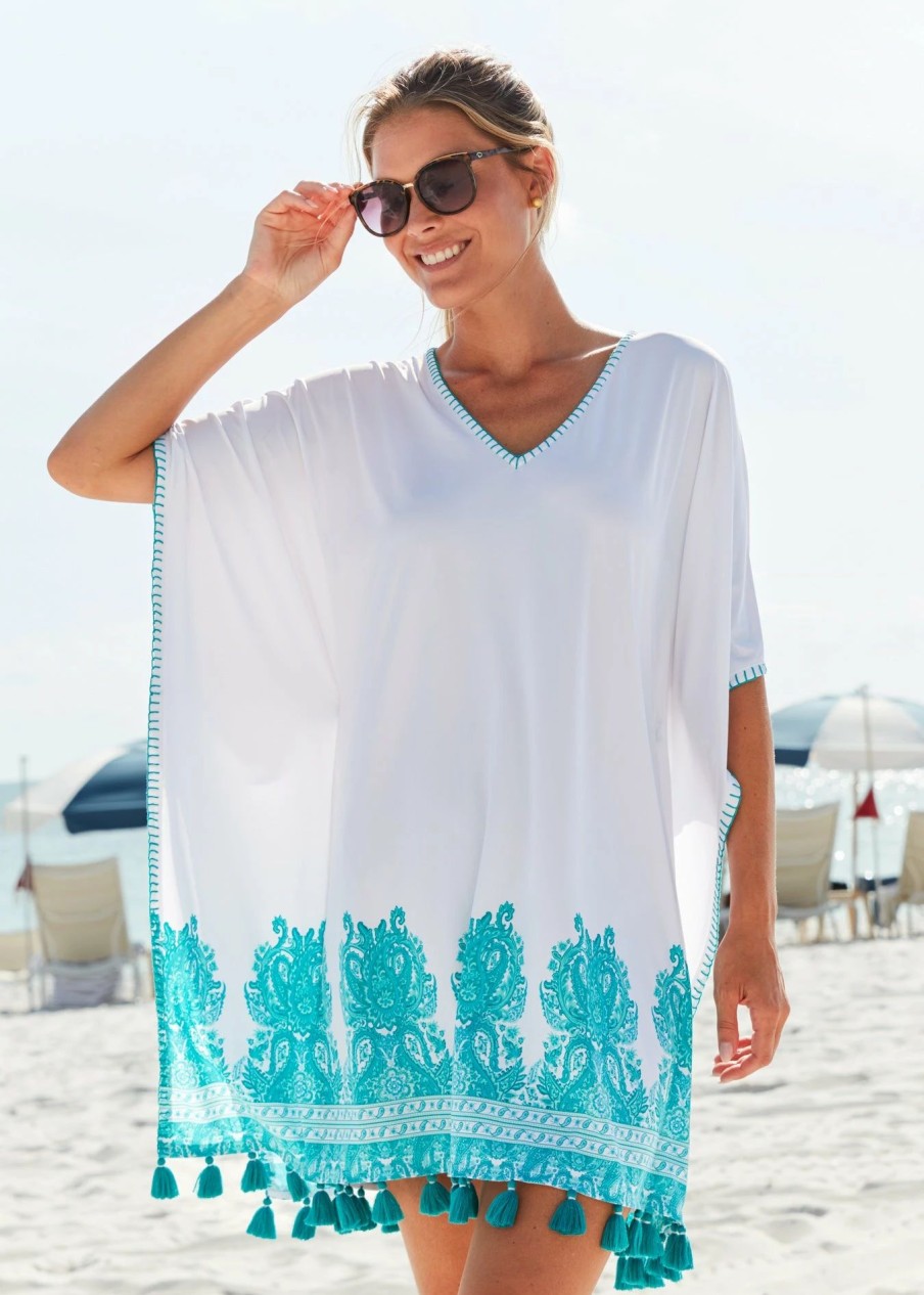 Dresses * | Cabana Life St. Pete Embroidered Cover Up