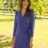 Dresses * | Cabana Life Bar Harbor Emblem Wrap Dress