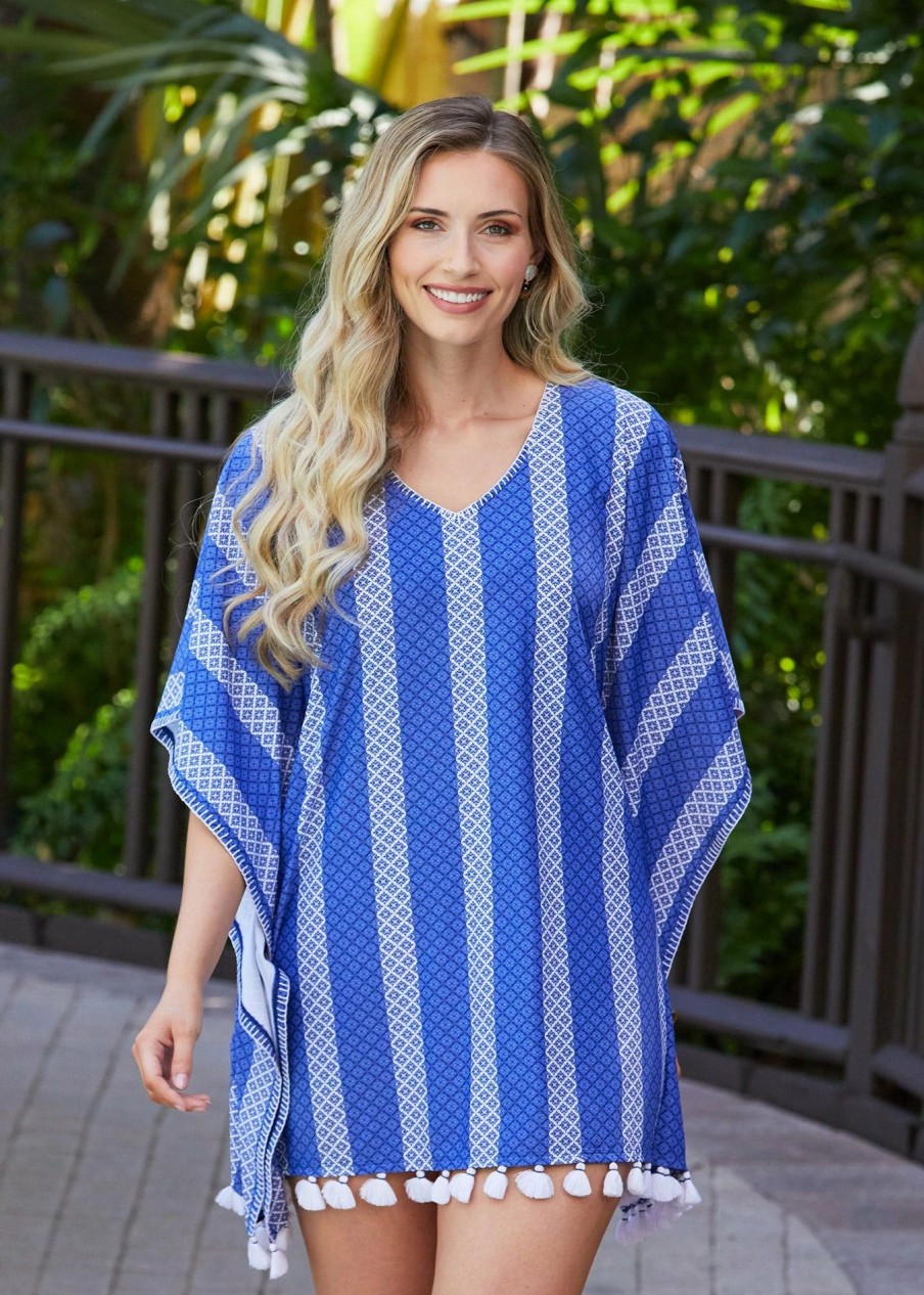 Dresses * | Cabana Life Fisher Island Embroidered Cover Up