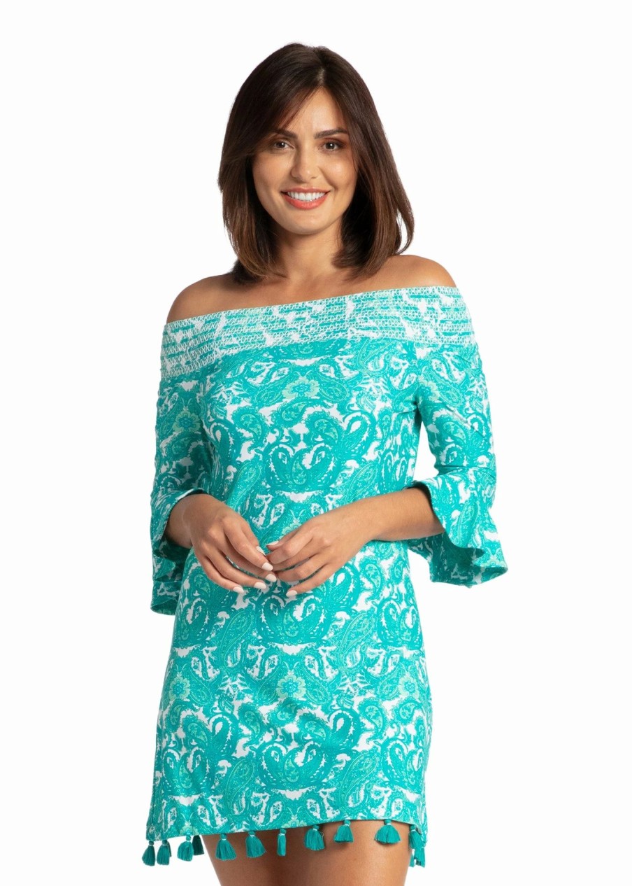 Dresses * | Cabana Life St. Pete Off The Shoulder Dress