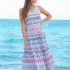 Dresses * | Cabana Life St. Barts Sleeveless Tiered Maxi Dress