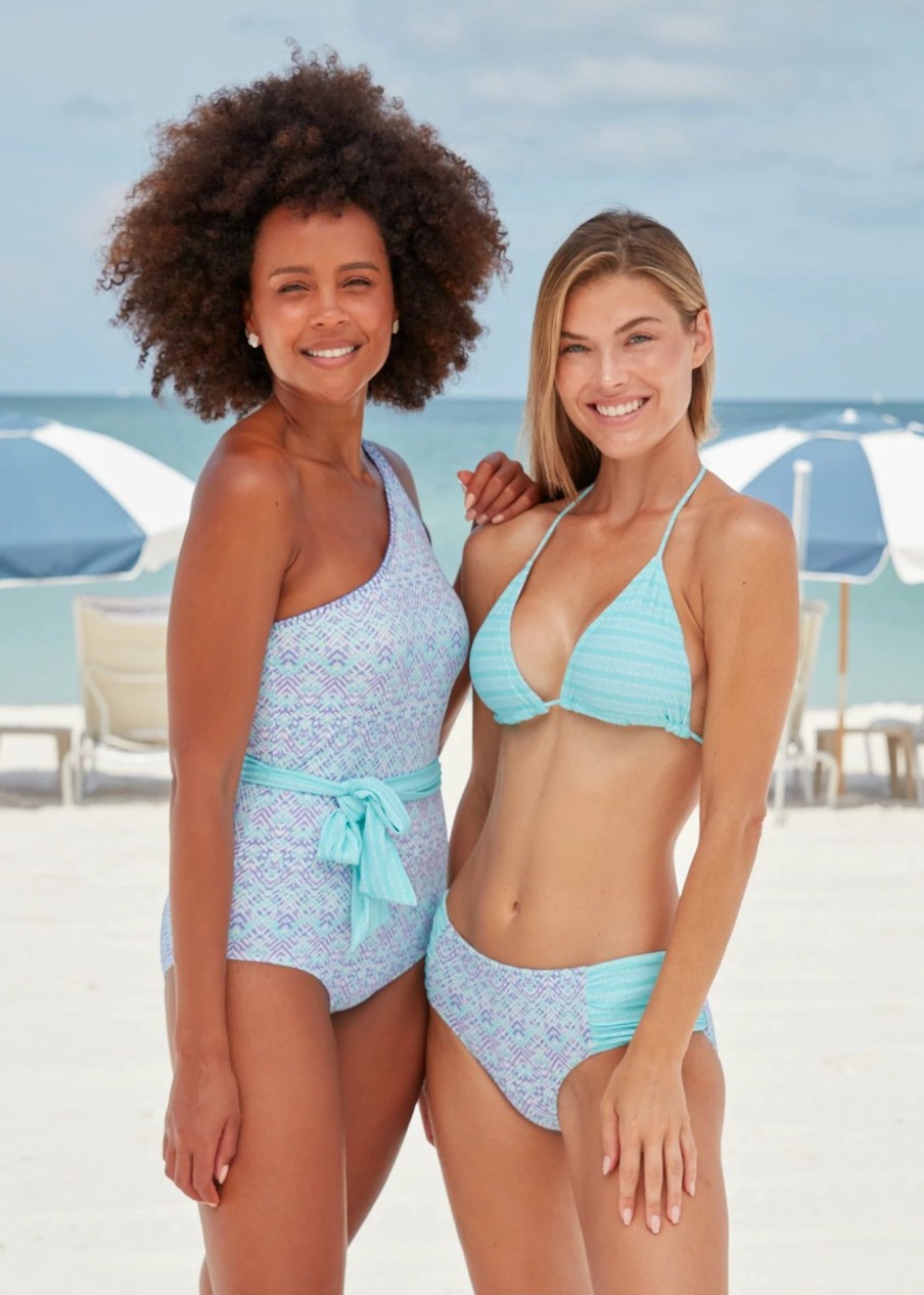 Swim * | Cabana Life Naples Reversible Ruched Bikini Bottom