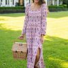 Dresses * | Cabana Life Brooklyn Puff Sleeve Maxi Dress