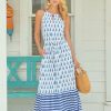 Dresses * | Cabana Life Delray Tie Waist Maxi Dress