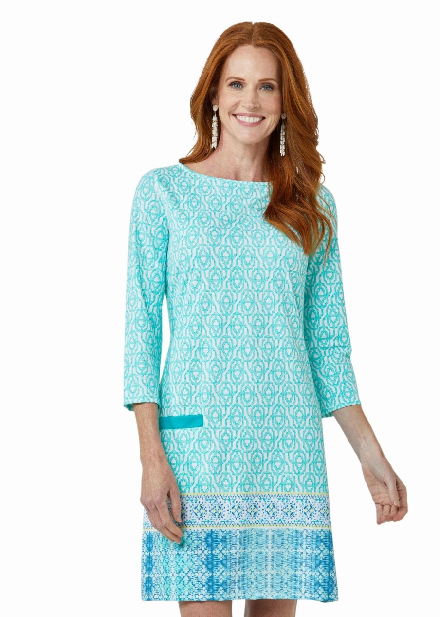 Dresses * | Cabana Life Coastal Cottage Cabana Shift Dress