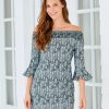 Dresses * | Cabana Life Sanibel Off The Shoulder Dress