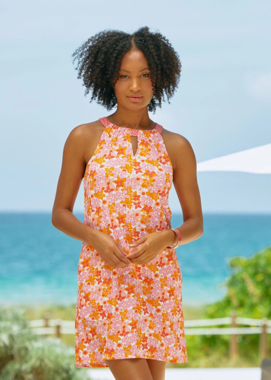 Dresses * | Cabana Life Surfside Beach Sleeveless Shift Dress