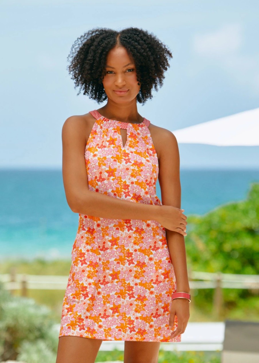 Dresses * | Cabana Life Surfside Beach Sleeveless Shift Dress