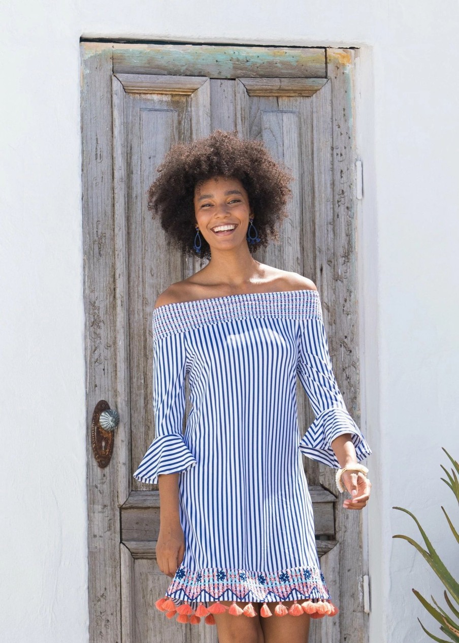 Dresses * | Cabana Life St. Barts Off The Shoulder Dress