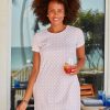 Dresses * | Cabana Life Fisher Island Short Sleeve Shift Dress