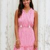 Dresses * | Cabana Life Coral Gables Sleeveless Ruffle Dress